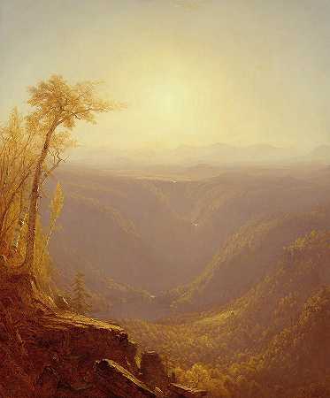 山中的峡谷`A Gorge In The Mountains