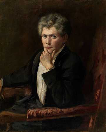 玛丽·休特`Marie Huet (ca. 1900) by Alice Pike Barney