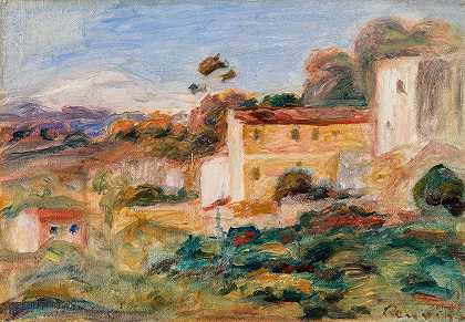 景观（Paysage）`Landscape (Paysage) (1911) by Pierre-Auguste Renoir