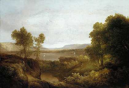 在哈德逊河上`On the Hudson (1830–35) by Thomas Doughty
