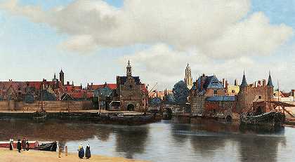代尔夫特景观，1660-1661`View of Delft, 1660-1661 by 维米尔