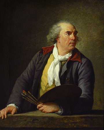 休伯特·罗伯特肖像`Portrait of Hubert Robert (1788) by Elisabeth Louise Vigée Le Brun