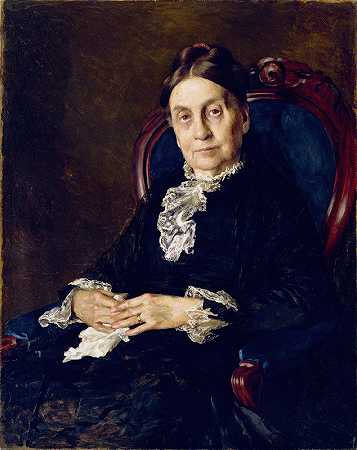 塞缪尔·蒙福特·皮特夫人`Mrs. Samuel Mountfort Pitts (1888) by Gari Melchers