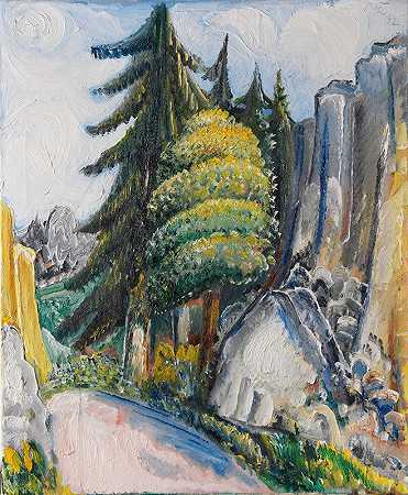 Alb景观`Alblandschaft (1932) by Paul Kleinschmidt
