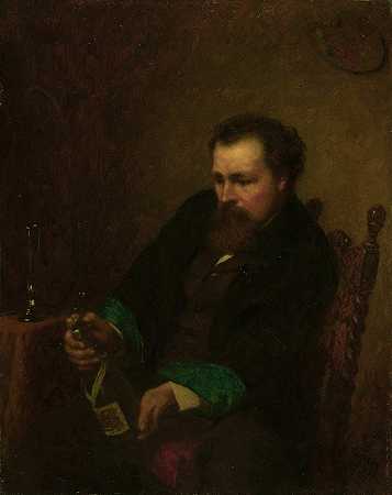 自画像`Self~Portrait (1863) by Eastman Johnson