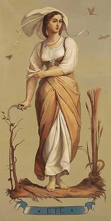 四季（四季）-夏季（夏季）`Les Quatres Saisons (The Four Seasons) – Ete (Summer) (Circa 1873) by Joseph Felon