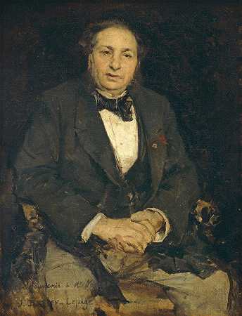 西蒙·海姆`Simon Hayem (1875) by Jules Bastien-Lepage