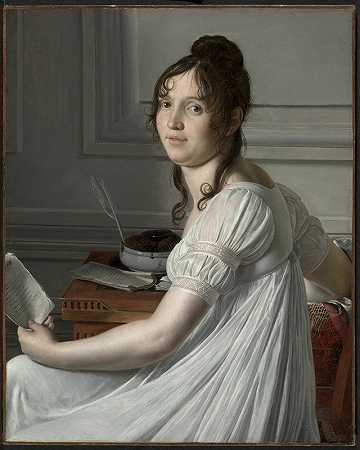 苏菲·克劳泽特`Sophie Crouzet (c. 1801) by Louis Hersent