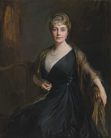 奥尔·刘易斯夫人，出生于Maude Helen Mary Booth`Lady Orr~Lewis, née Maude Helen Mary Booth (1917) by Philip Alexius de László