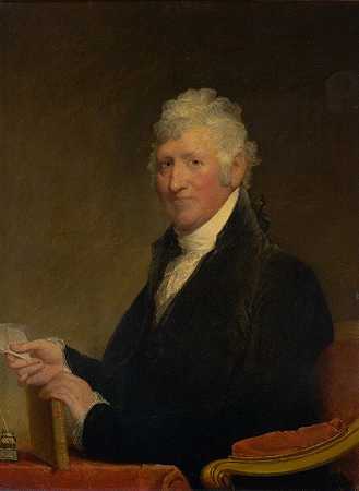 大卫·汉弗莱斯上校`Colonel David Humphreys (ca. 1808–10) by Gilbert Stuart