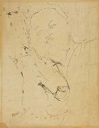 迭戈·里维拉`Diego Rivera (1915) by Amedeo Modigliani