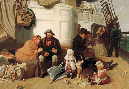 移民船`The immigrants ship by John C. Dollman