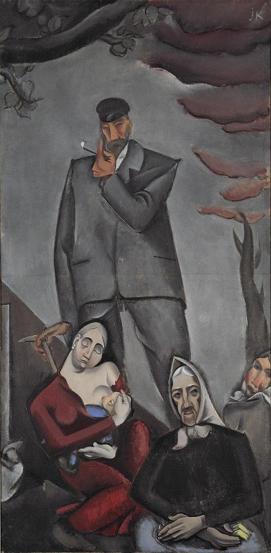 难民`Refugees (1917) by Jēkabs Kazaks
