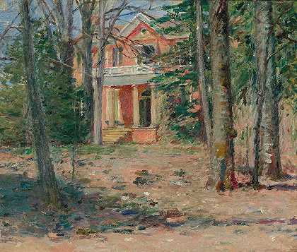 弗吉尼亚之家（城堡山）`House In Virginia (Castle Hill) (1893) by Theodore Robinson