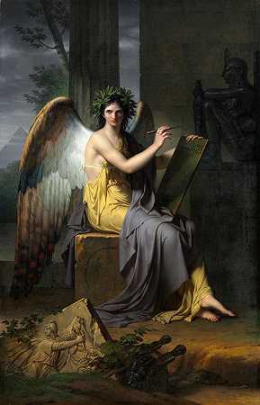 克利奥，历史缪斯`Clio, Muse of History (1800) by Charles Meynier