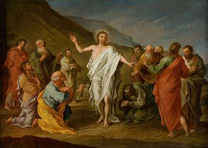 耶稣复活后向使徒显现`Christ Appearing to the Apostles after the Resurrection (1758) by Szymon Czechowicz