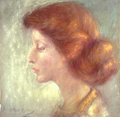 埃瓦利娜·科特兰·帕尔默`Evalina Cortland Palmer (1911) by Alice Pike Barney
