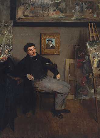詹姆斯·雅克·约瑟夫·蒂索（1836-1902）`James Jacques Joseph Tissot (1836–1902) (ca. 1867–68) by Edgar Degas