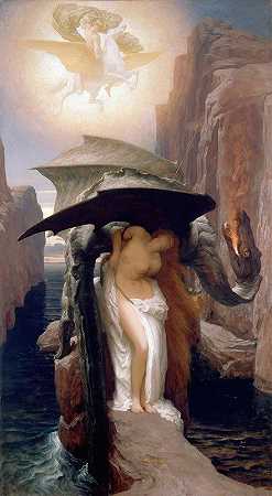 珀尔修斯和安德洛墨达`Perseus and Andromeda (1891) by Frederic Leighton