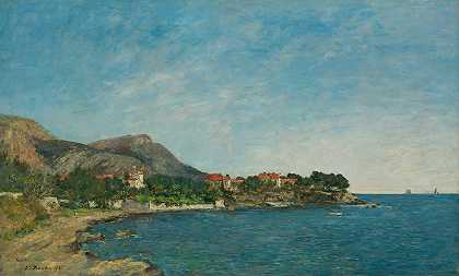 博列伊弗米斯湾`Beaulieu; The Bay of Fourmis (1892) by Eugène Boudin
