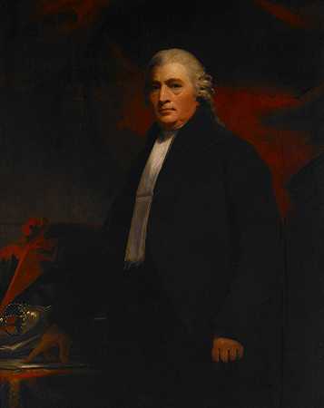 罗伯特·布莱尔勋爵肖像`Portrait of Lord Robert Blair by Sir Henry Raeburn