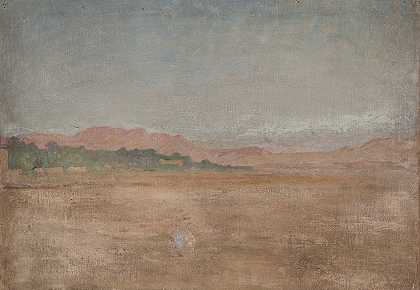 比斯克拉（沙漠）`Biskra (Desert) (1909) by Jan Ciągliński