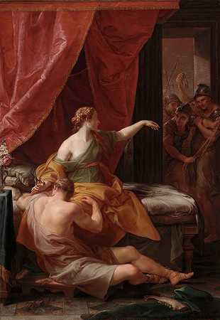 参孙和黛利拉`Samson and Delilah (1766) by Pompeo Batoni