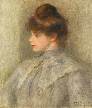 瓦尔塔特夫人（出生于苏珊娜·诺埃尔）`Madame Valtat (Née Suzanne Noël) (1903) by Pierre-Auguste Renoir