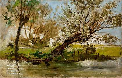 柳树`Willows (1890) by Antoni Kozakiewicz
