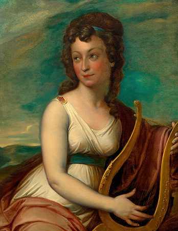 Maria Leopoldine Pachler，内华达州。科沙克（钢琴家、作曲家）`Maria Leopoldine Pachler, geb. Koschak (Pianistin, Komponistin) (1827) by Josef Abel