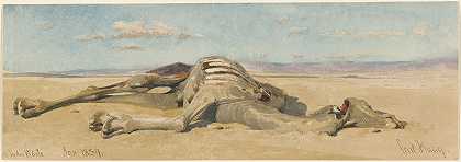 在沙漠中（在沙漠中）`In der Wüste (In the Desert) (1859) by Carl Haag