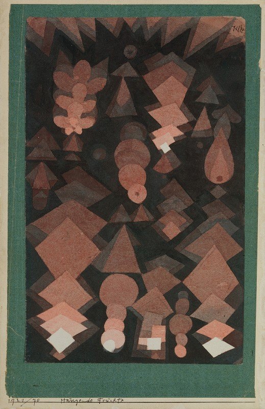 悬果`Suspended Fruit (1921) by Paul Klee