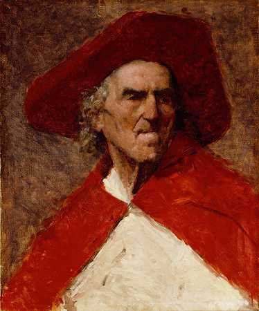 戴红帽子的男人`Homme au Chapeau Rouge by Frank Edwin Scott
