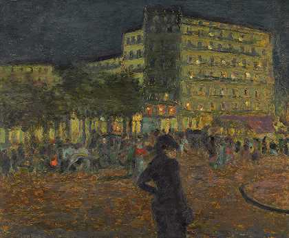 晚上去皮加尔广场`Place Pigalle At Night