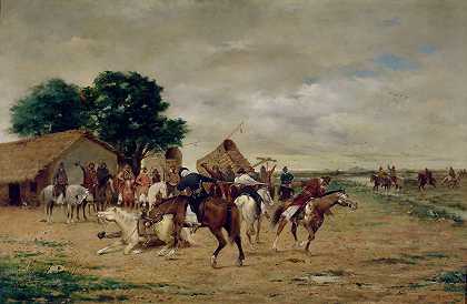 鸭子的游戏`El juego del pato (from 1870 until 1903) by Ángel Della Valle