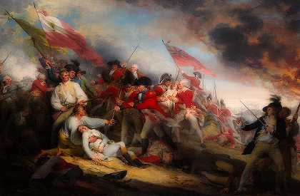 沃伦将军在邦克山战役中的死亡`The Death Of General Warren At The Battle Of Bunker\’s Hill
