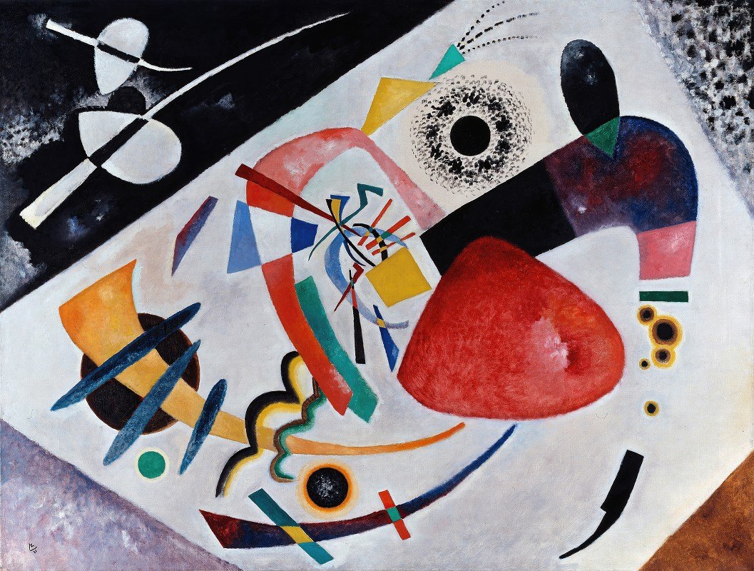 红点II`Red Spot II (1921) by Wassily Kandinsky