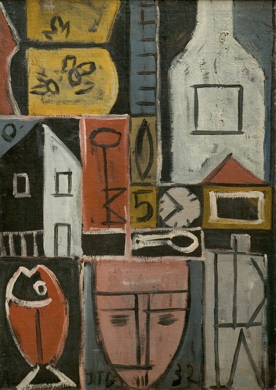 平图拉`Pintura (1932) by Joaquín Torres-García