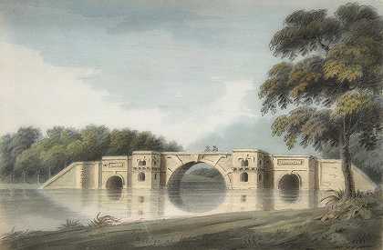 纽约大教堂布伦海姆宫大桥`Bridge At Blenheim Palace, York Cathedral