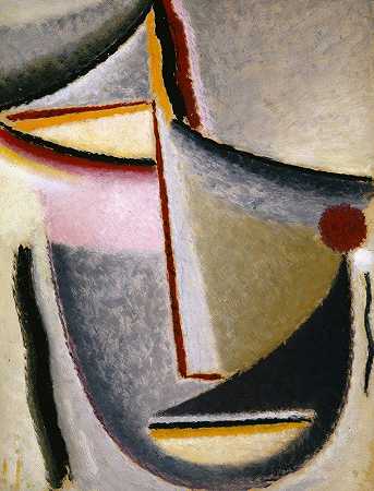 抽象负责人（建设性负责人）`Abstract Head (Constructive Head) (1930) by Alexej von Jawlensky