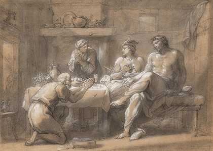 木星和水星在鲍奇斯和菲利蒙宫`Jupiter And Mercury In The House Of Baucis And Philemon