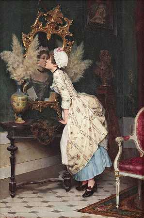 对着镜子的吻`Ein Kuss dem Spiegelbild by Pietro Torrini