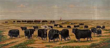 在牧场上`On the Ranch (1898) by Harvey Wallace Caylor