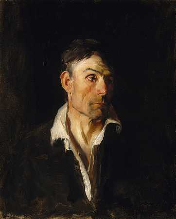 一个男人的肖像（理查德·克雷菲尔德）`Portrait of a Man (Richard Creifelds) by Frank Duveneck