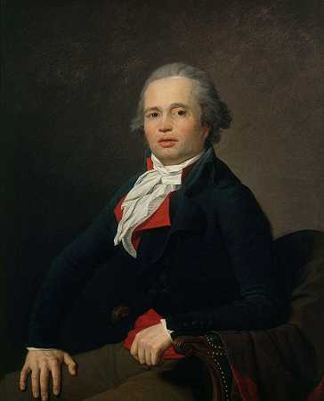 路易·勒让德肖像`Portrait de Louis Legendre (1795) by Jean-Louis Laneuville