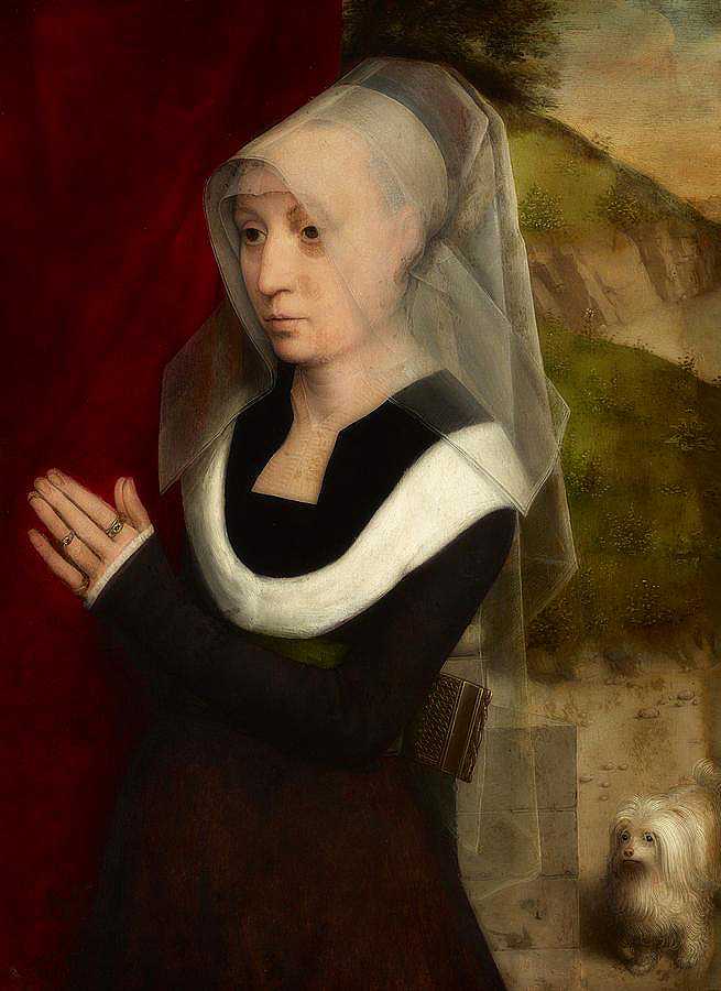 祈祷时的女人肖像`Portrait Of A Woman At Prayer