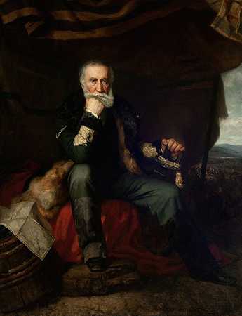 亨利克·德姆宾斯基将军画像`Portrait of General Henryk Dembiński (1852) by Henryk Rodakowski