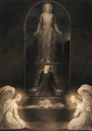 玛丽·抹大拉在墓地`Mary Magdalene At The Sepulcher