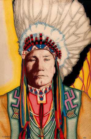 Yellowhead，北美印第安医生`Yellowhead, A North America Indian Medical Practitioner