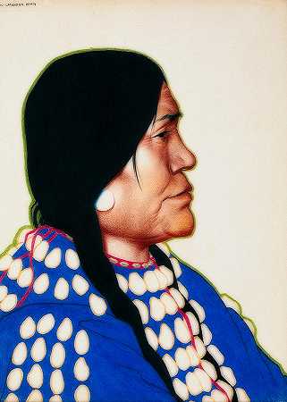夜女人，蒙大拿州的黑脚`Night Woman, A Blackfeet Of Montana